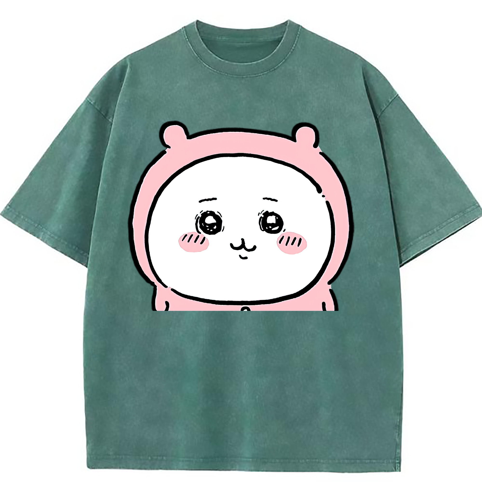 （画像用） ちいかわ ちいかわ Chii-kawa chiikawa 綿100% ヴィンテージ風 半袖Tシャツ（フロントプリント）